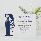 Big Blue Lobster Kaart (Staand voorkant)