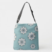 "BIG BLUE MANDALA FLOWER" CROSSBODY TAS (Achterkant)