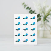 Big Blue Marmer Briefkaart (Staand voorkant)