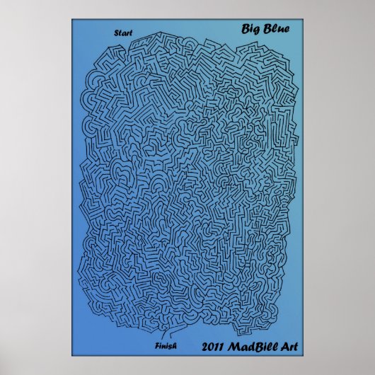 Big Blue Maze Poster (Voorkant)