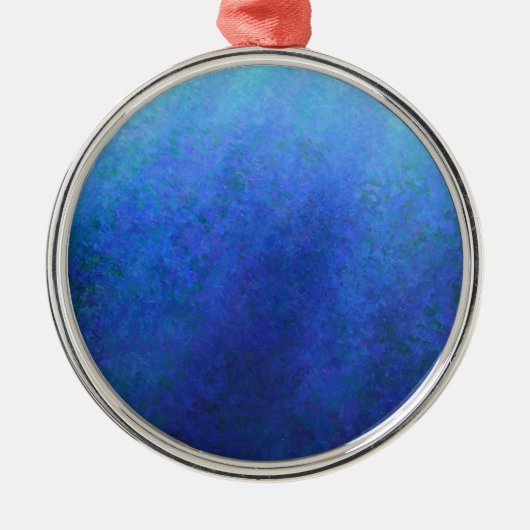 Big Blue Metalen Ornament (Voorkant)