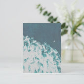 Big Blue Ocean Waves Aerial Beach Uitzicht Fotogra Briefkaart (Staand voorkant)