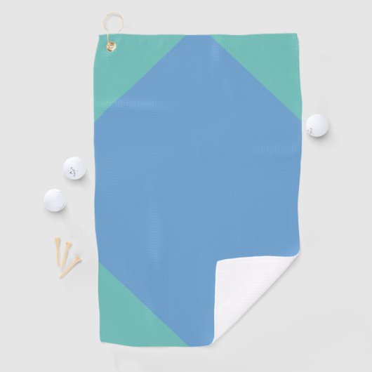 Big Blue Octagon Golf Towel Golfhanddoek (Insitu)