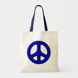 Big Blue Peace Sign Beach Tas