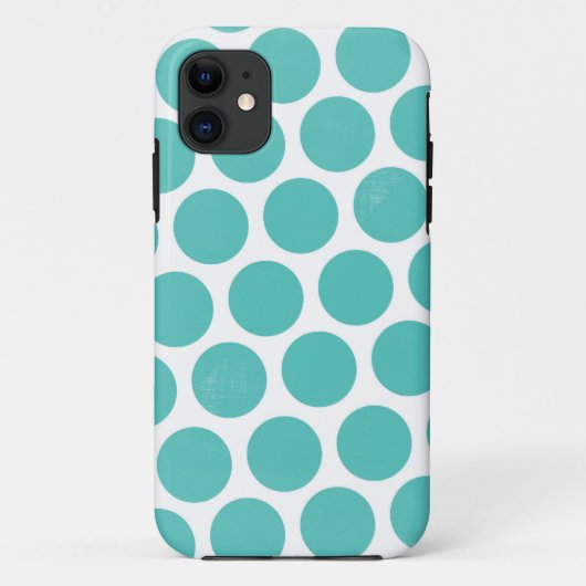Big Blue Polka Dot Case-Mate iPhone Case (Achterkant)