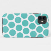 Big Blue Polka Dot Case-Mate iPhone Case (Achterkant (horizontaal))
