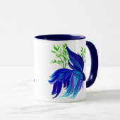 Big Blue Siamese Mokken tegen vissen (Voorkant rechts)