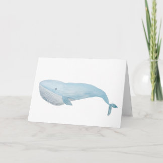 Big Blue Whale Wenskaart Kaart