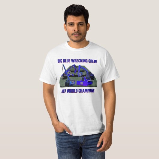 Big Blue Wrecking Crew T-shirt (Voorkant volledig)