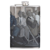 "Big Blues Roadshow" Vinyl Wrapped Flask Heupfles (Voorkant)