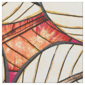 Big Bold African Print Leaf Pattern Stof (Close Up)