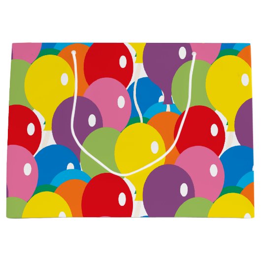 Big Bold Balloons Basic Colours Groot Cadeauzakje (Voorkant)