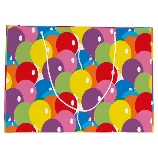 Big Bold Balloons Basic Colours Groot Cadeauzakje (Achterkant)