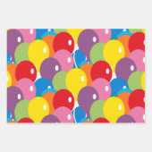 Big Bold Balloons Basic Colours Inpakpapier Vel (Voorkant 2)