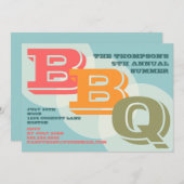 Big Bold BBQ Uitnodiging (Voorkant / Achterkant)