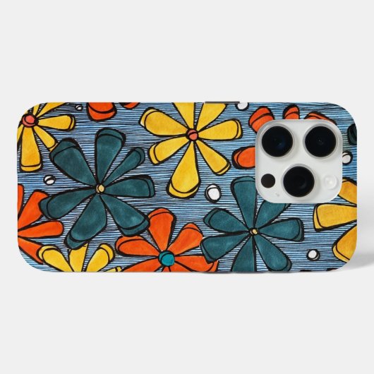 Big Bold Blooms Case-Mate iPhone Case (Achterkant (horizontaal))