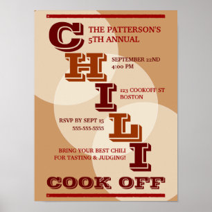 Big Bold Chili zet Poster uit voor concurrentie