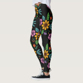Big Bold Colorful Flowers Leggings (Links)