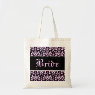 Big Bold Damask (roze) (bruiloft) Tote Bag