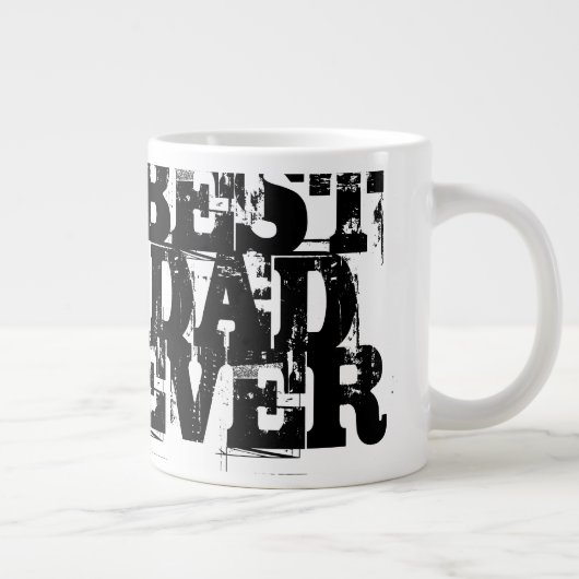 Big Bold Disted Best Pap Ever Typografie Grote Koffiekop (Rechts)