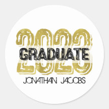 BIG Bold FAUX GOLD 2023 Afstuderen Sticker