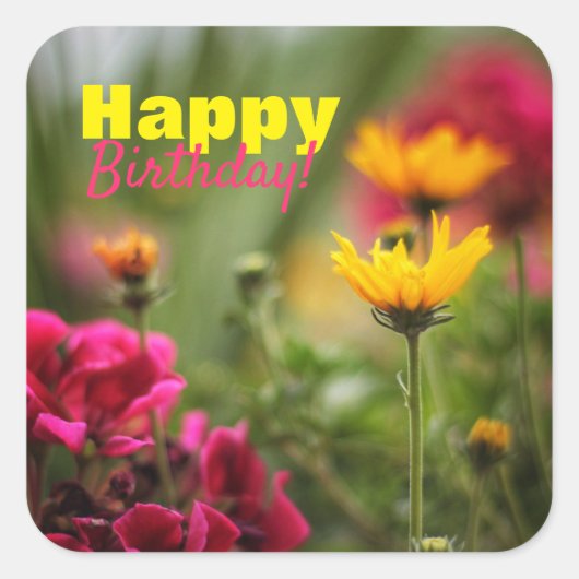 Big Bold Happy Birthday Stickers (Voorkant)