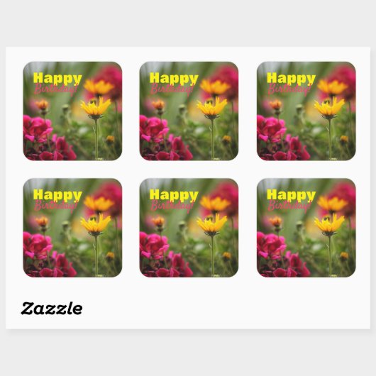 Big Bold Happy Birthday Stickers (Vel)