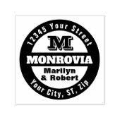 Big Bold Large Print Zelfinktende Stempel (Design)