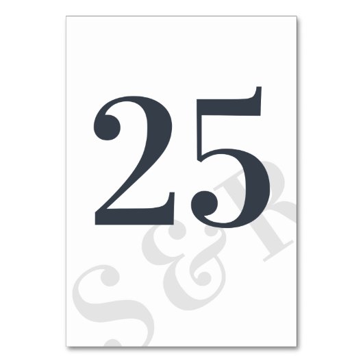 Big Bold Monogram Modern Simple Kaart (Voorkant)