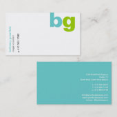 Big Bold Monogram Visitekaartje (Voorkant / Achterkant)