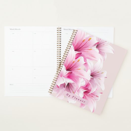 Big Bold Pink Iris Planner (Display)