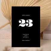 BIG Bold Premium Wit Zwart Bruiloft Kaart