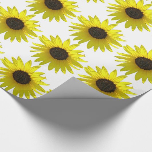 Big Bold Sunflower Blooms Cadeaupapier (Hoek)