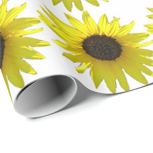 Big Bold Sunflower Blooms Cadeaupapier (Rol Hoek)