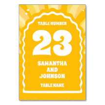 BIG Bold Sunshine Gele Wavy Arch Bruiloft