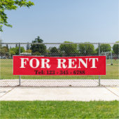 BIG BOLD TE HUUR SIGNAGE BANNER Onroerend goed tek (Insitu)