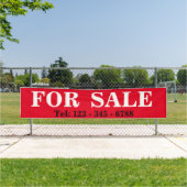 BIG BOLD TE KOOP BANNER SIGNAGE Onroerend goed tek (Insitu)