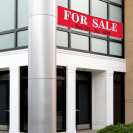 BIG BOLD TE KOOP BANNER SIGNAGE Onroerend goed tek