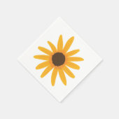 Big Bold Yellow Zonnebloem Papier servetten (Hoek)
