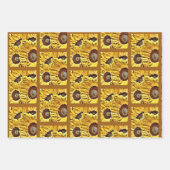 Big Bold zonnebloemen Inpakpapier Vel (Voorkant)