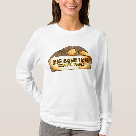 Big Bone Lick State Park (edelmetaal) T-shirt (Voorkant)