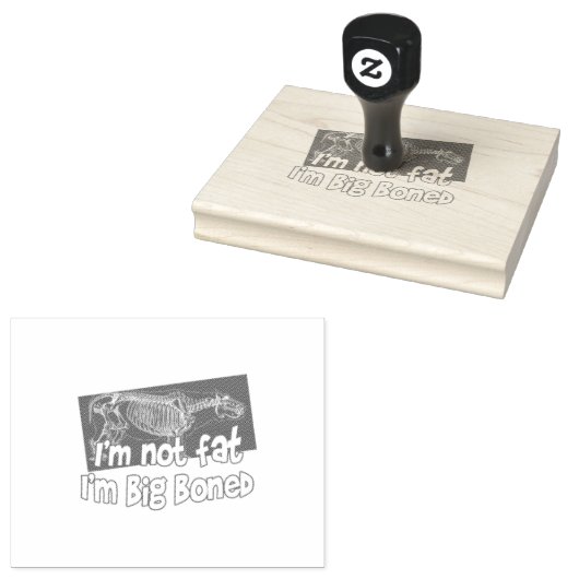 Big Boned Rubberstempel (Gestempeld)