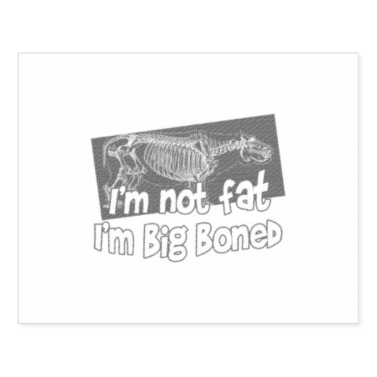 Big Boned Rubberstempel (Afrduk)