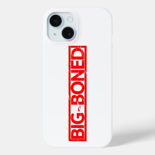 Big Boned Stamp Case-Mate iPhone Case (Achterkant)
