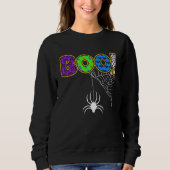 Big Boo Cute Spider Sarcastic Halloween Costuum B Trui (Voorkant)