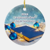 Big Book en Holiday Lights herstel Keramisch Ornament (Achterkant)