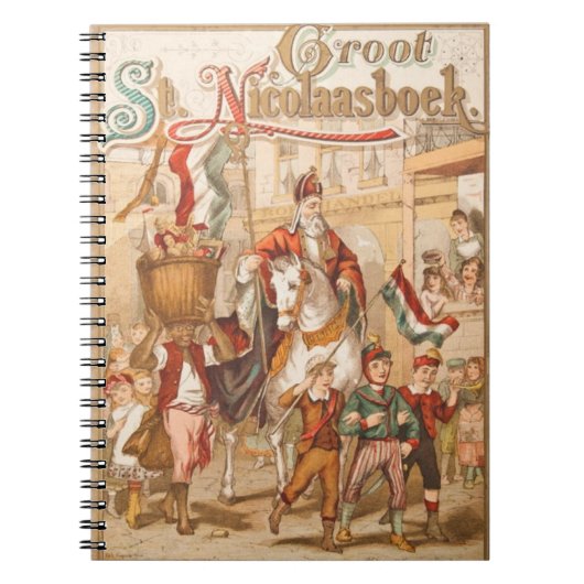 Big Book of St. Nick Dutch Sinterklaas  Notitieboek (Voorkant)