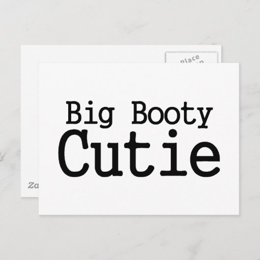 Big Booty Cutie 2 Briefkaart (Voorkant / Achterkant)