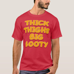 Big Booty gekleurde tekst T-shirt
