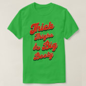 Big Booty  Typografie T-shirt (Design voorkant)